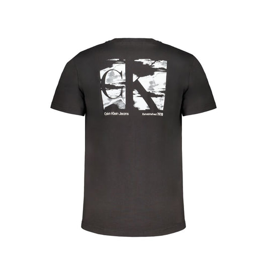 Black Cotton Men's T-Shirt