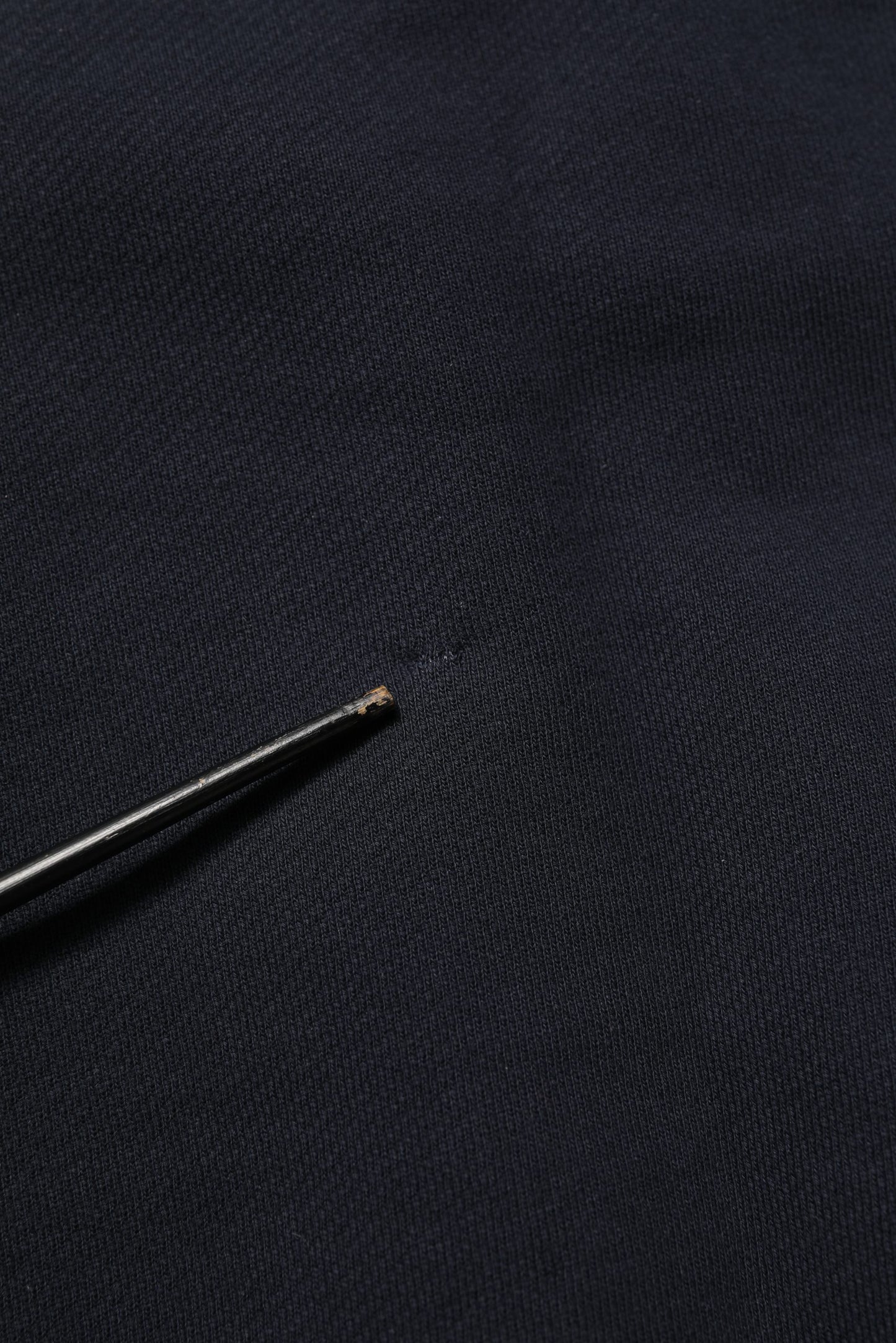 Black Logo Plaque Cotton Crew Neck Pullover Sweater