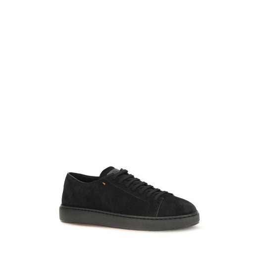 Black Calf Leather Bos Taurus Low Top Sneakers