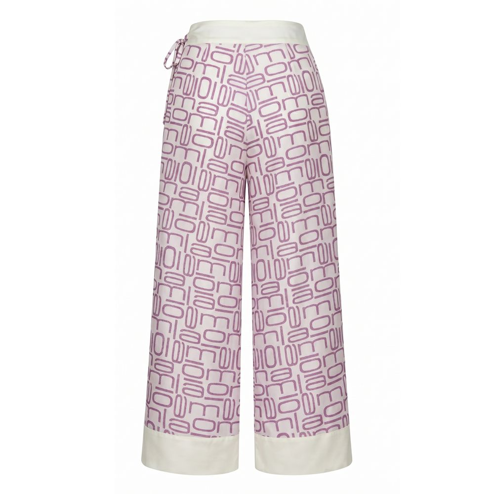 Purple Silk Women Pants