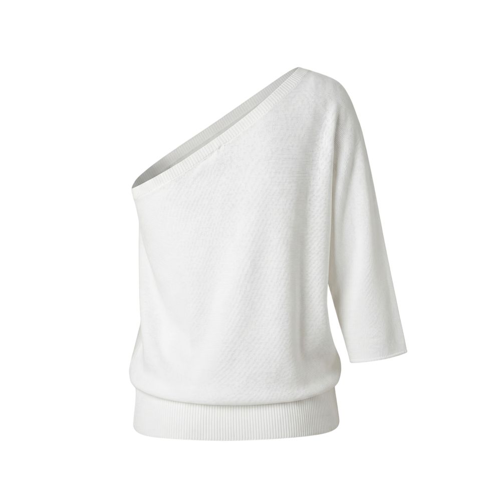 White Cotton Women Sweater
