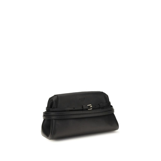 Black Goatskin Clutch Bag
