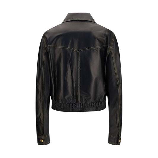 Black Lamb Ovis Aries Aries Leather Jacket