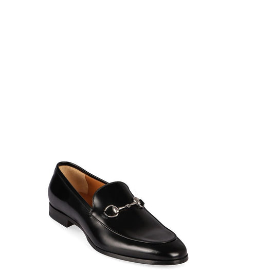 Black Calfskin Slip-On Loafers