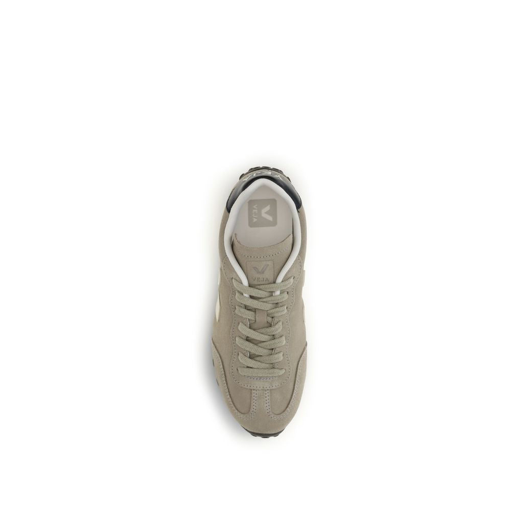 Beige Suede Leather Low Top Sneakers
