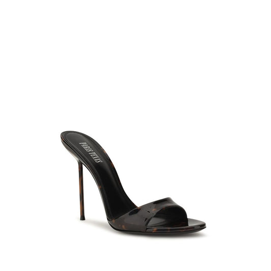 Black Calf Leather Bos Taurus Mules