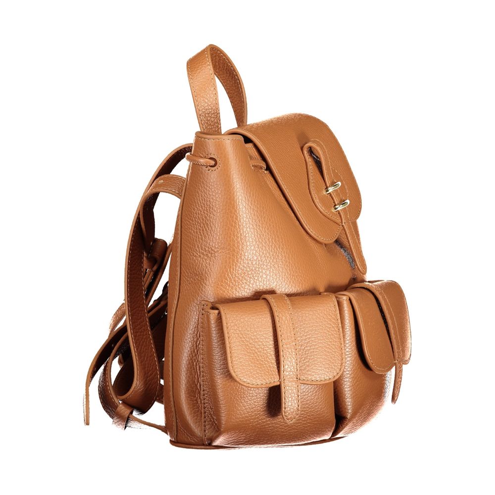 Brown Leather Women's Backpack