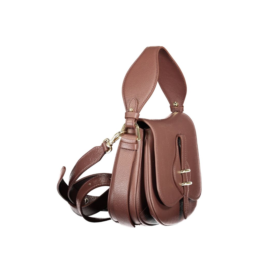 Brown Leather Women's Bag with Adjustable Strap