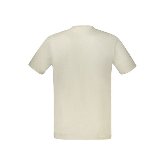 Beige Cotton Men's T-Shirt