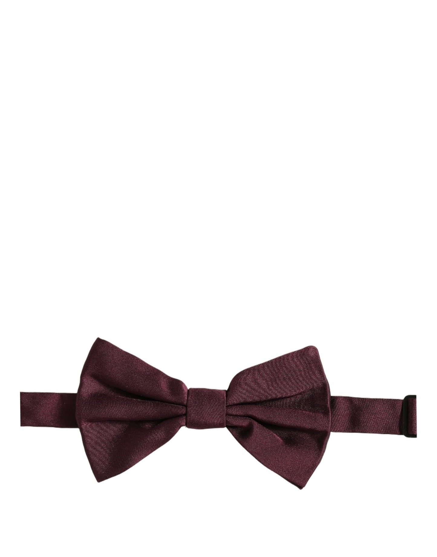 Men Maroon 100% Silk Adjustable Neck Papillon Bow Tie