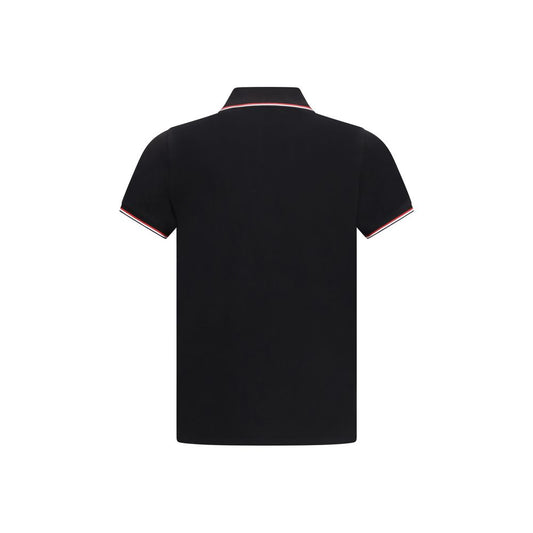 Black Cotton Polo Shirt