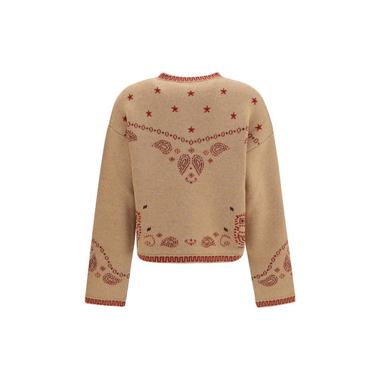 Brown Wool Oves Aries Full-Length Jacket