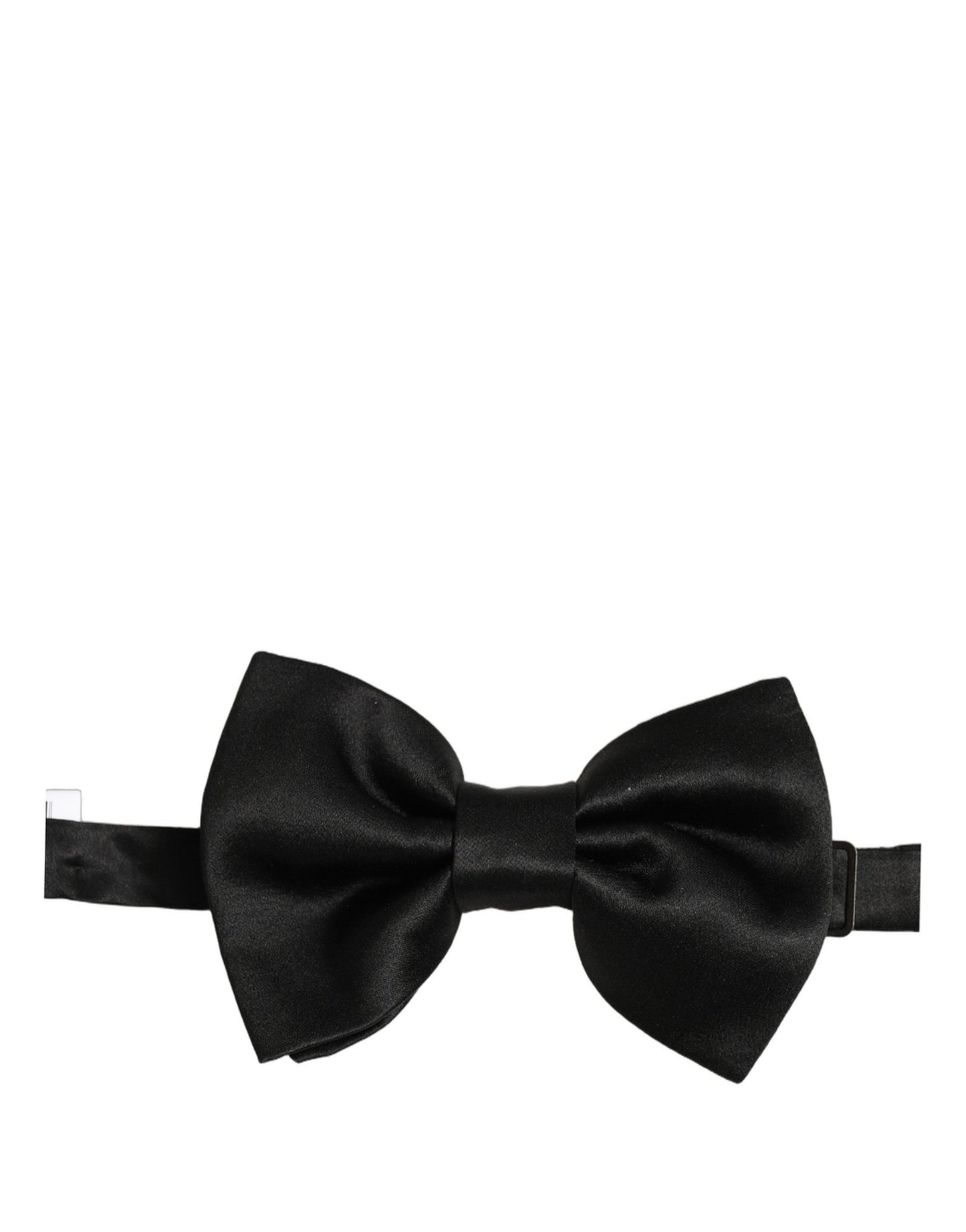 Men Black 100% Silk Adjustable Neck Papillon Bow Tie