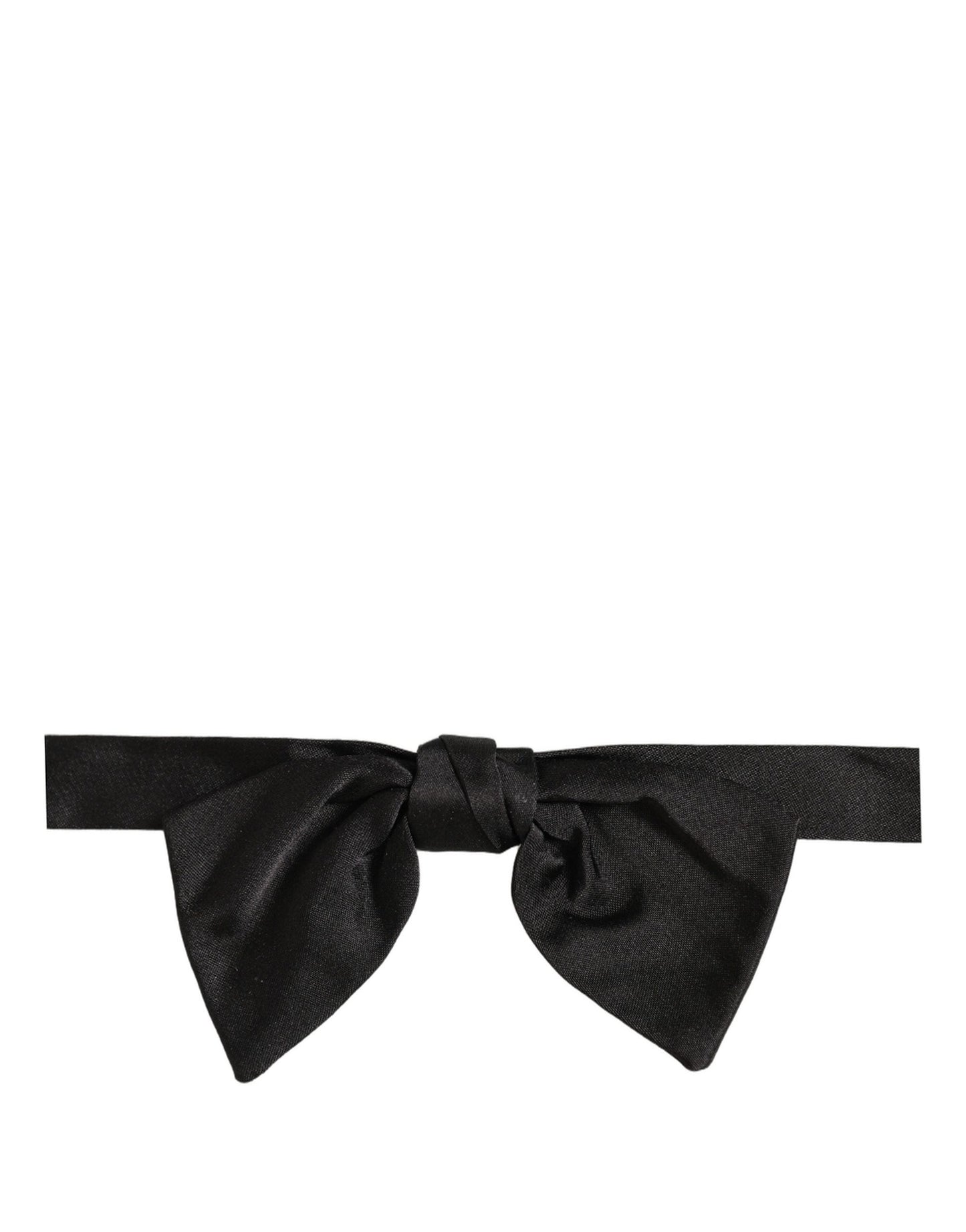 Men Black 100% SIlk Adjustable Neck Papillon Bow Tie
