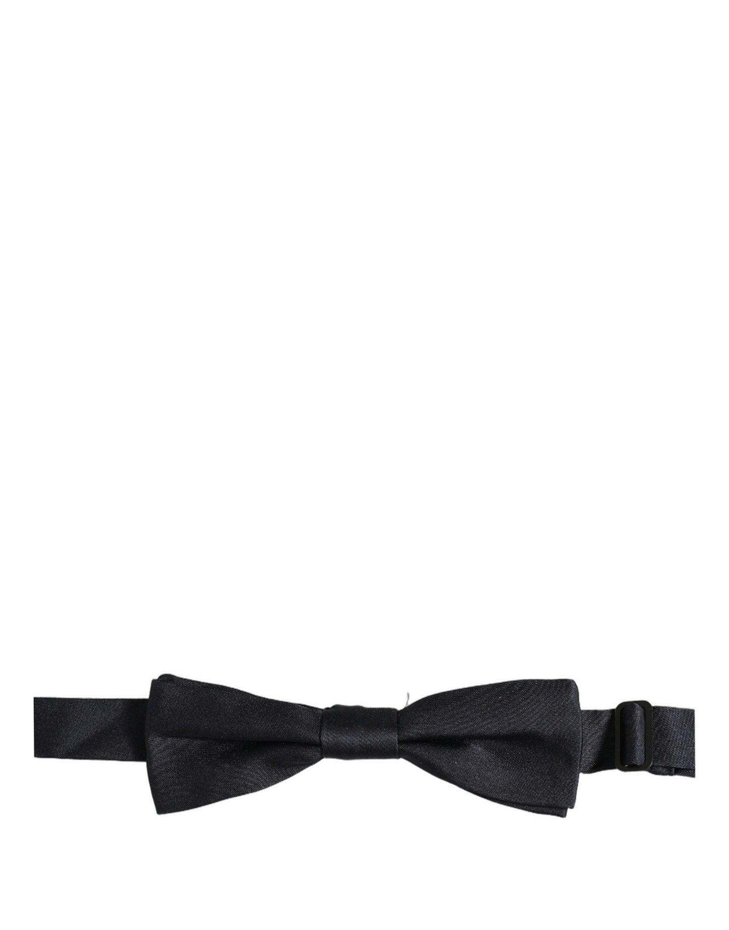 Men Black 100% Silk Adjustable Neck Papillon Bow Tie