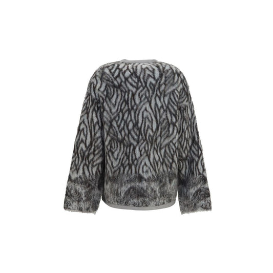 Gray Alpaca Vicugna Pacos Cardigan