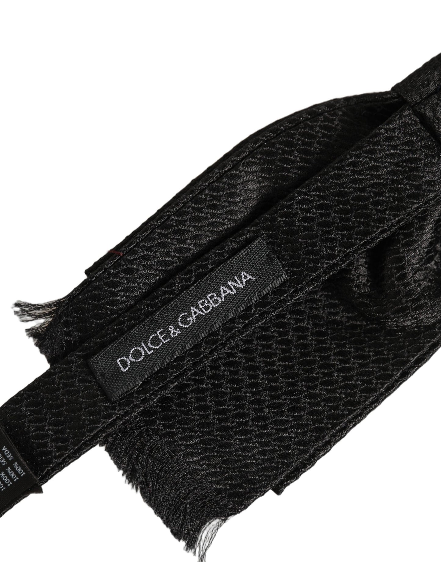 Men Black 100% SIlk Adjustable Neck Papillon Bow Tie