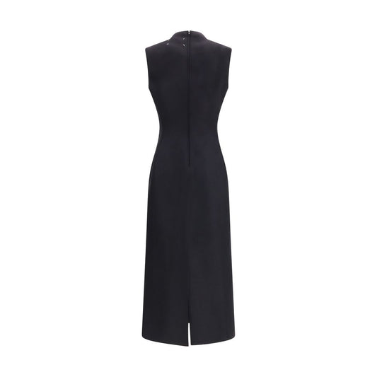 Black Wool Oves Aries Casual Dress