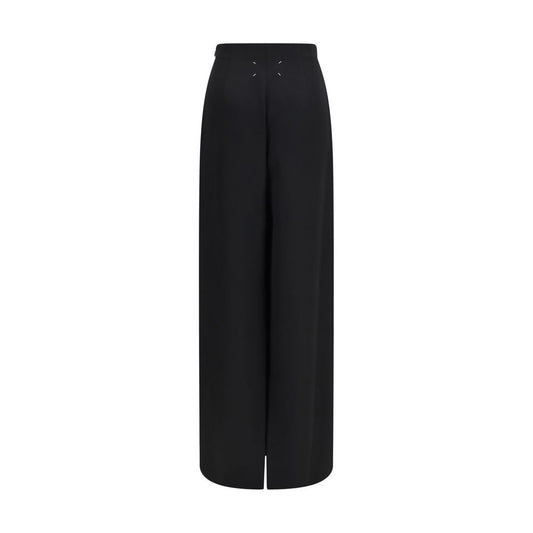 Black Wool Oves Aries Long Skirt