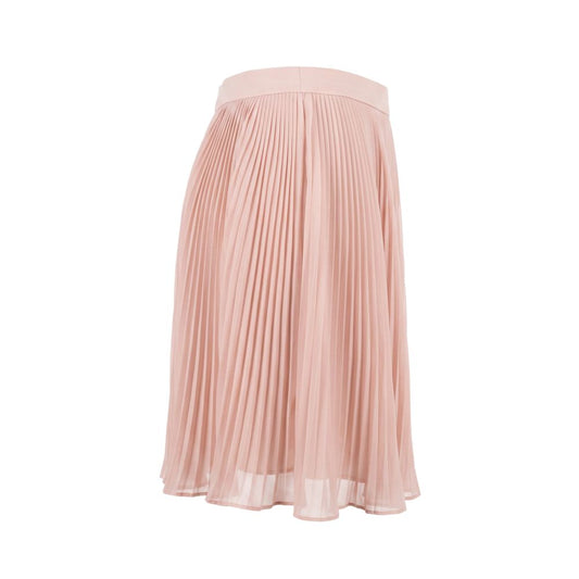 Pink Polyester Women Skirt