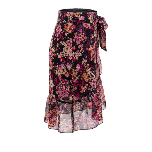 Pink Polyester Women Skirt