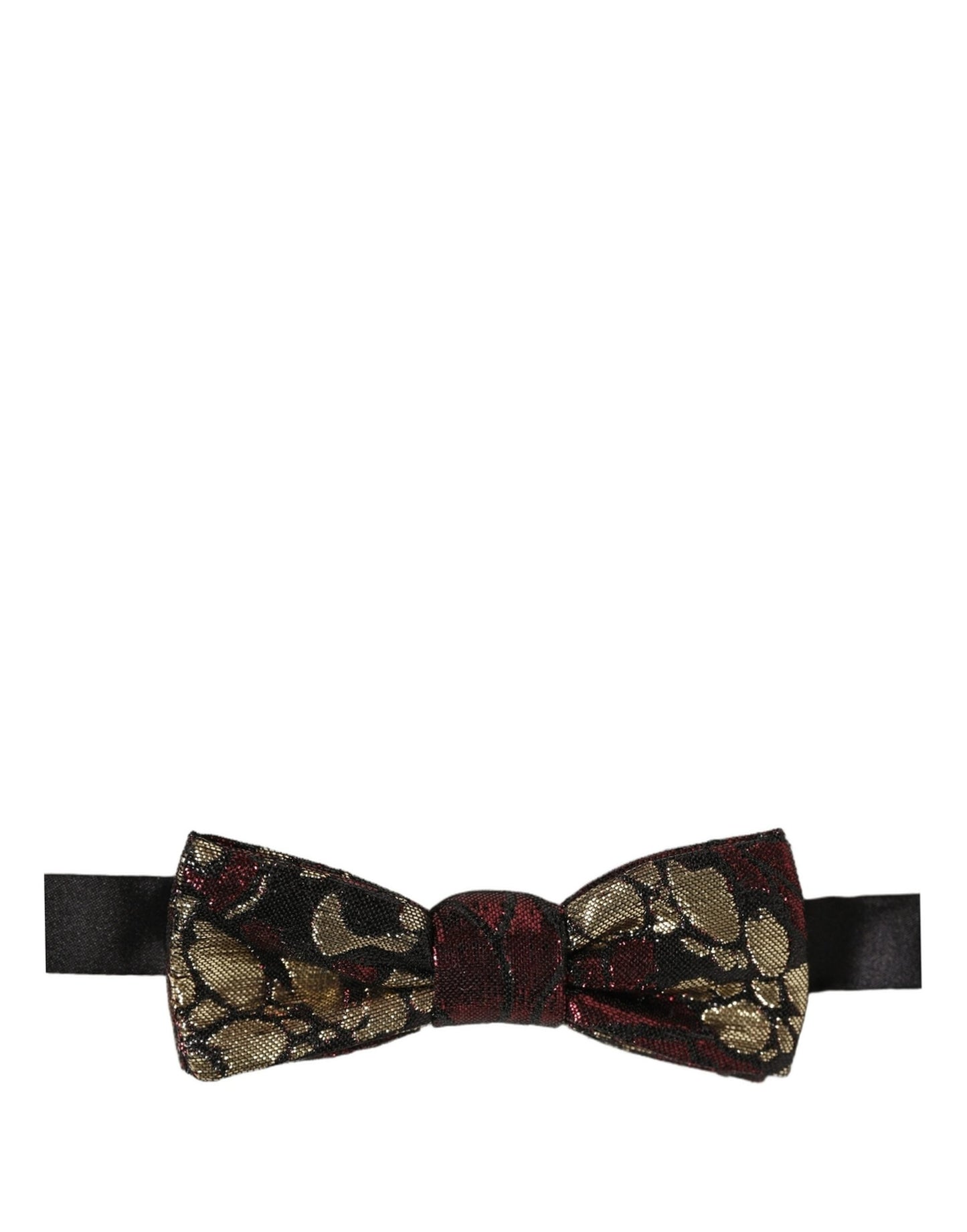 Multicolor Floral Jacquard Adjustable Neck Papillon Bow Tie