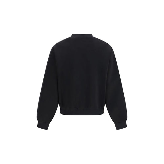 Black Cotton Sweatshirt