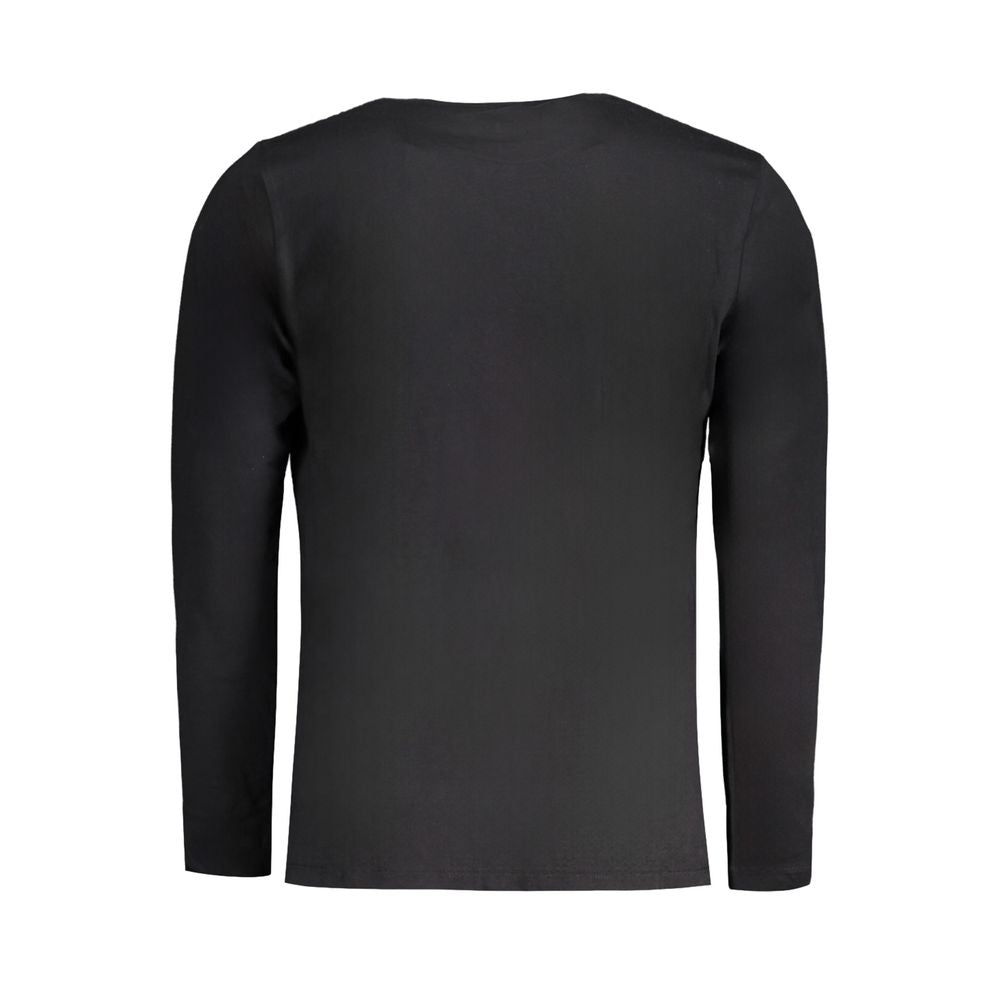 Black Cotton Men T-Shirt