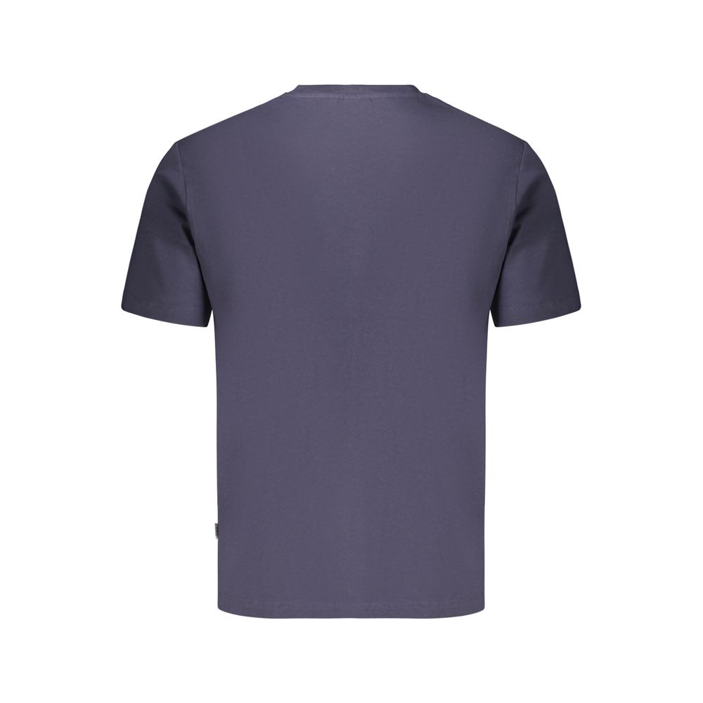 Blue Cotton Men's T-Shirt