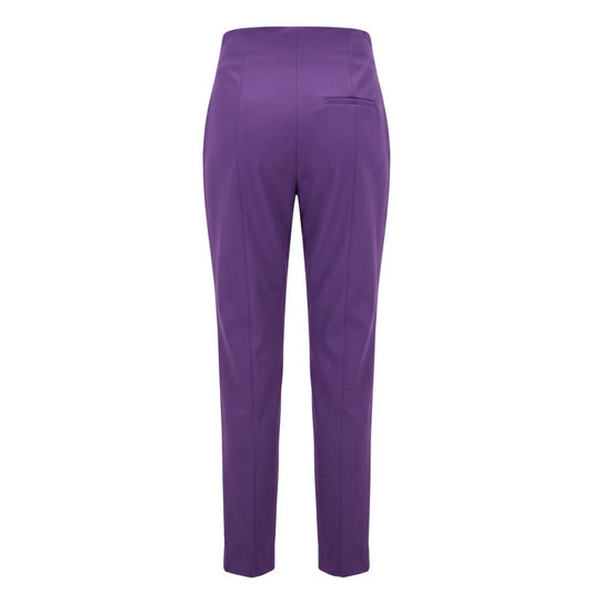 Purple Viscose Women Pants