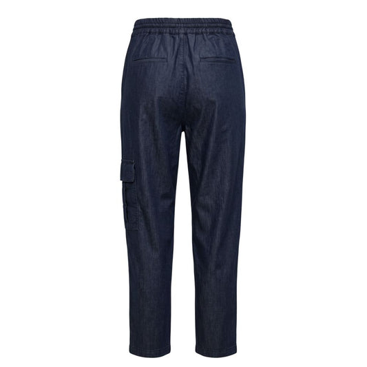 Blue Cotton Women's Pant