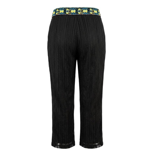 Black Polyamide Women Pants