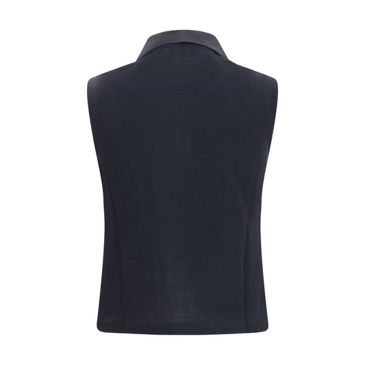 Black Recycled Cotton Polo Shirt