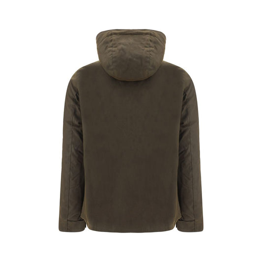Bicolor Cotton Shell Jacket