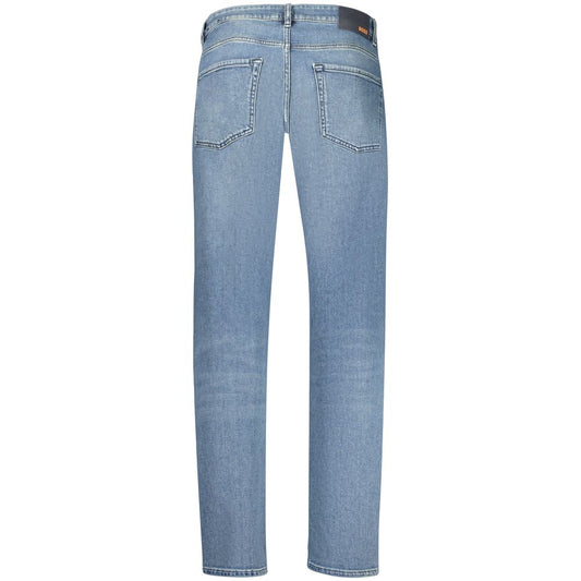 Blue Cotton Men's Regular-Fit Jeans