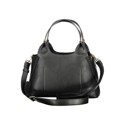 Black Polyurethane Women's Bag