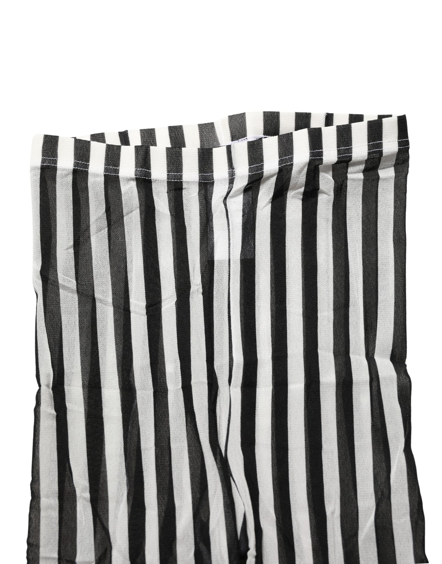 Black White Stripes Tights Stocking Pantyhose Socks
