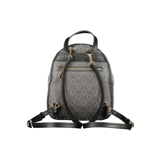 Black Polyurethane Women's Backpack
