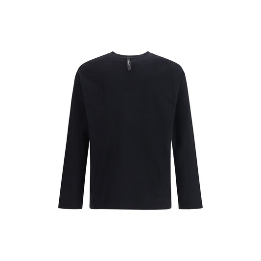 Black Cotton Long Sleeve T-Shirt