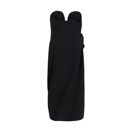 Black Wool Oves Aries Cocktail Dress