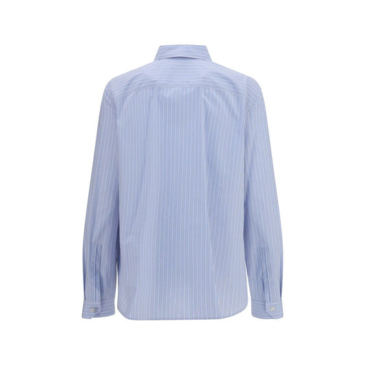 Blue Cotton Pattern Shirt