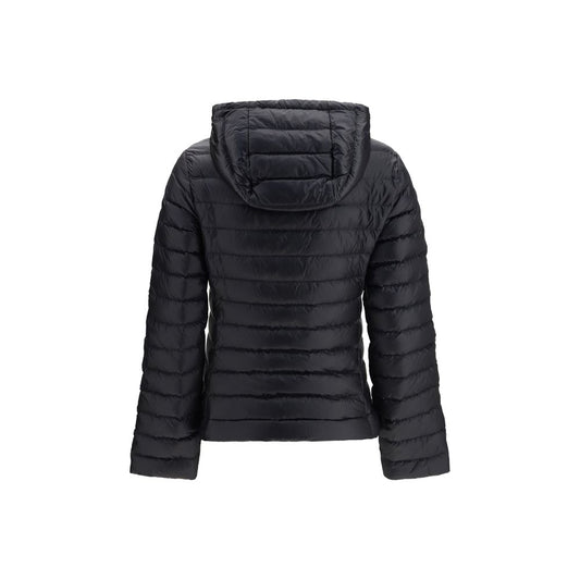 Black Polyamide Full-Length Jacket