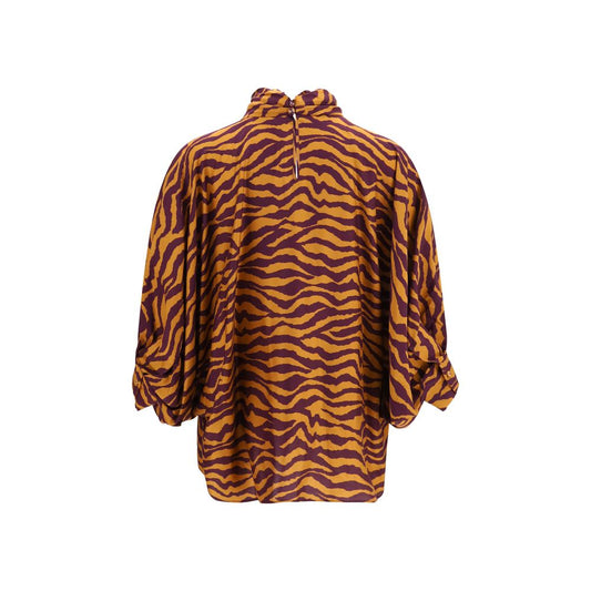 Orange Viscose Blouse
