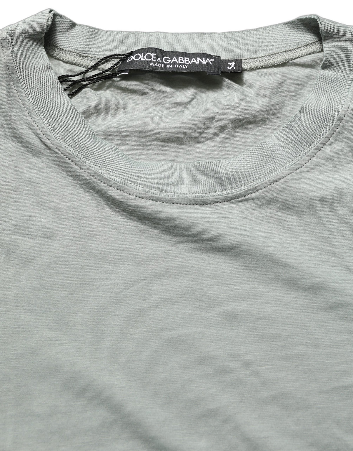 Green Cotton Short Sleeve Crew Neck T-shirt