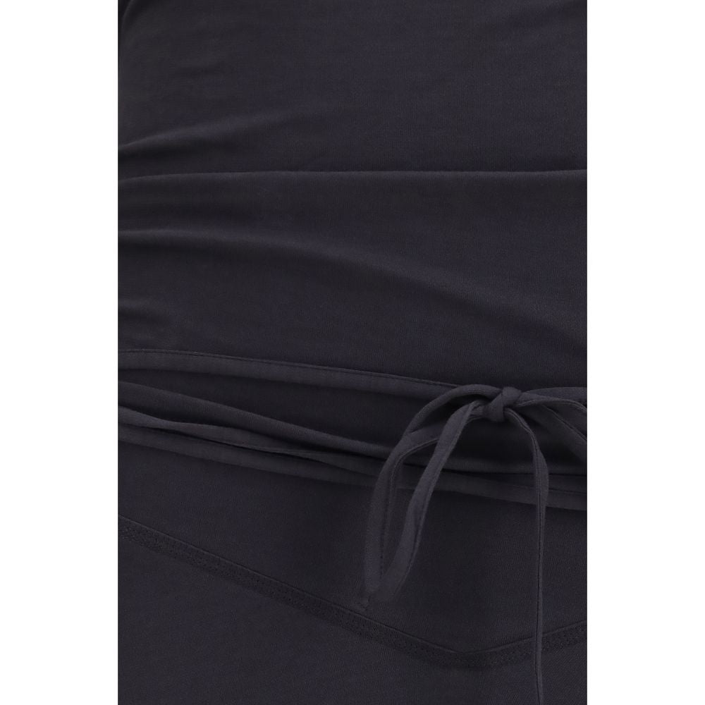 Gray Cotton Casual Dress