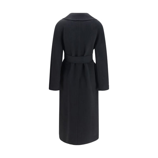 Black Wool Oves Aries Coat