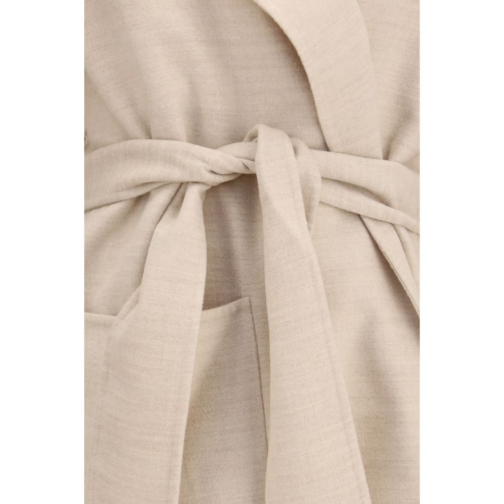 Beige Wool Oves Aries Coat