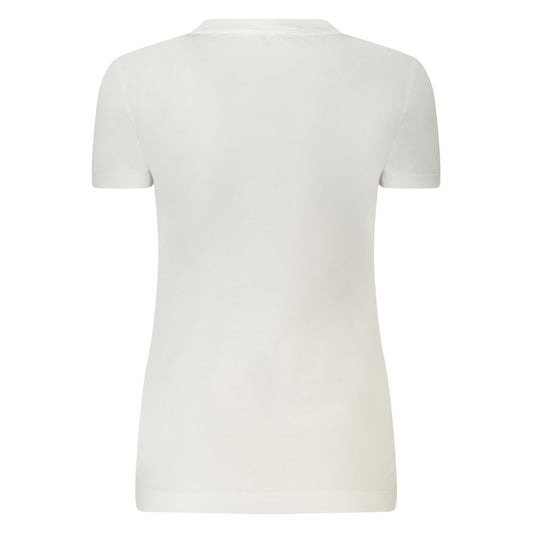 White Cotton Women's T-Shirt