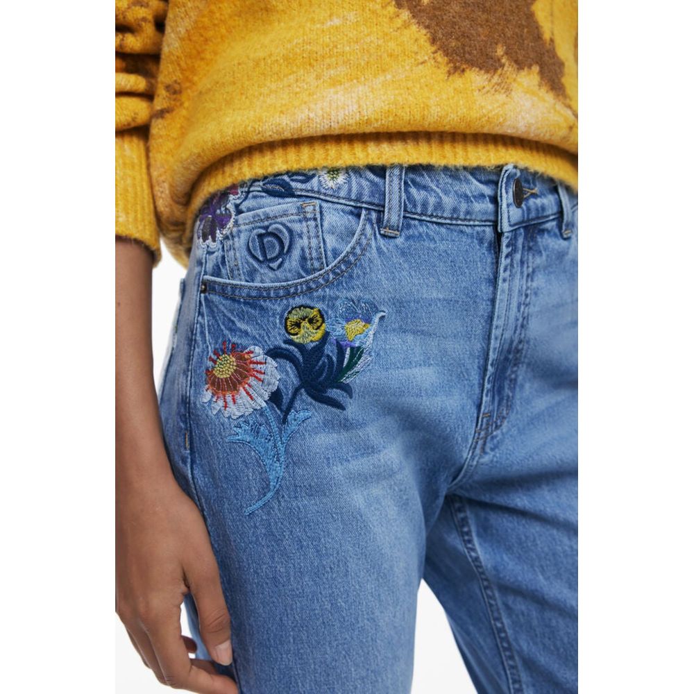 Azzurro Cotton Women's Jeans