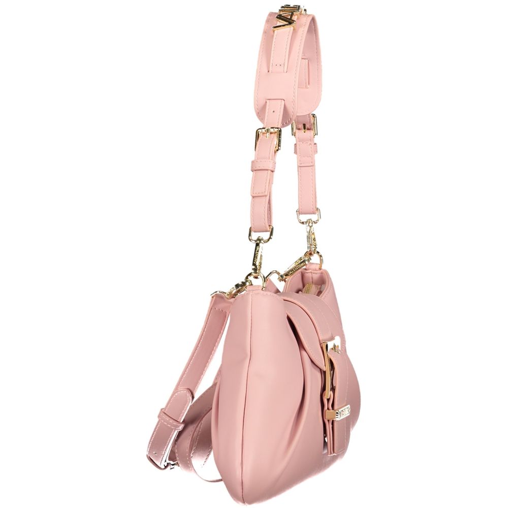 Pink Polyurethane Women's Bag